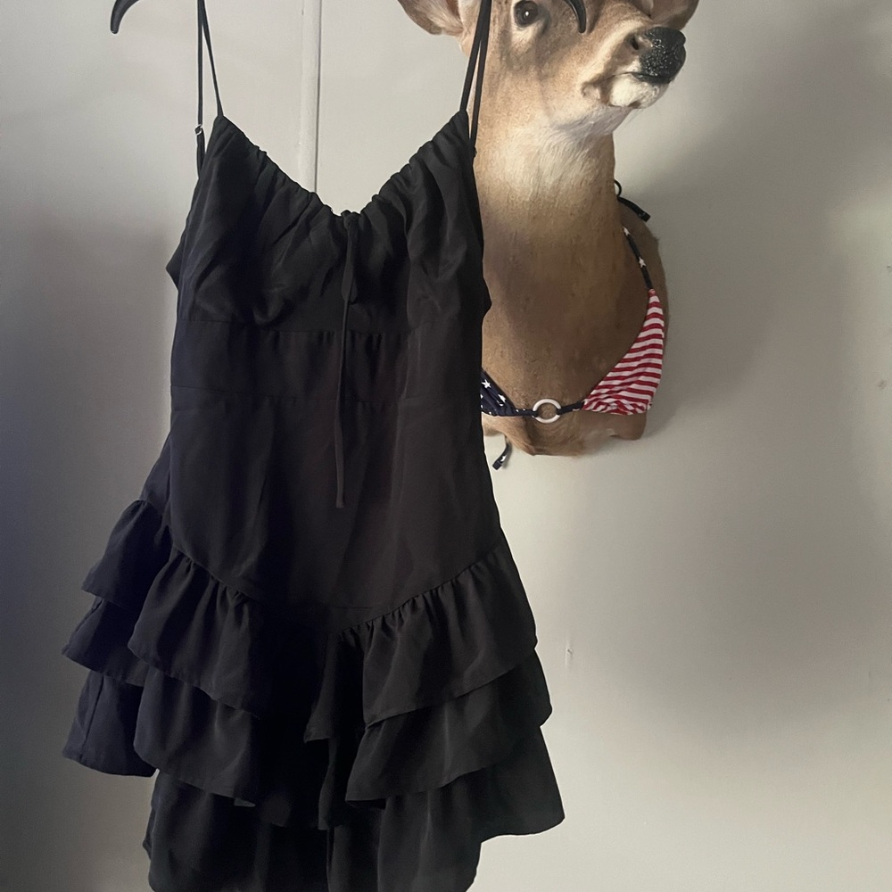 Black Ruffled Dress